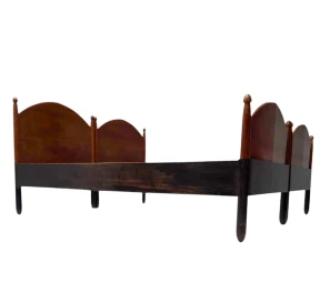 Willem Penaat Art Deco Amsterdamse School Twin Beds for Metz & Co., 1920s